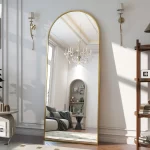 Metal Arch Full Length Mirror Floor Mirror Wall-Mounted - Image 38