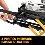 Miter Saw Stand With Wheels (DWX726), Yellow - Image 6